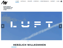 Tablet Screenshot of kuenstlerbund-mv.org